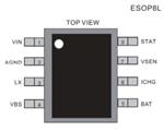 5V 输入1A 双节锂电池充电管理ZCC5080E